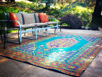 outdoor rugs that don't get hot