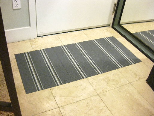 thin door mat to fit under door